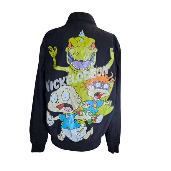 Racer Style Nickelodeon Jacket with Classic 90's Rugrats Graffic Art - Picture 1 of 13